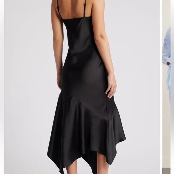 Steve Madden black Lucille satin dress - Picture 4 of 9